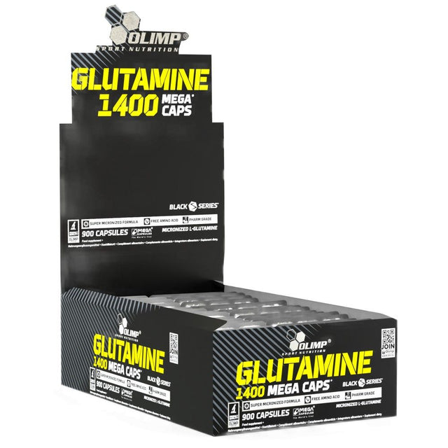 Glutamine Mega Caps 1400 - 30 x 30 capsules - Nutra Best Europe