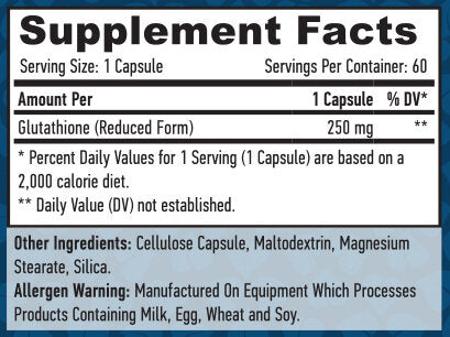 Glutation 250 mg./60 VCap.