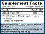 Glutation 250 mg./60 VCap.