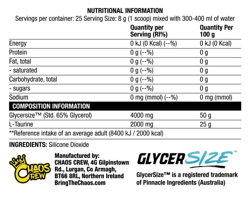 Glycer Swell | Stim Free Pre-Workout - 200 gramm
