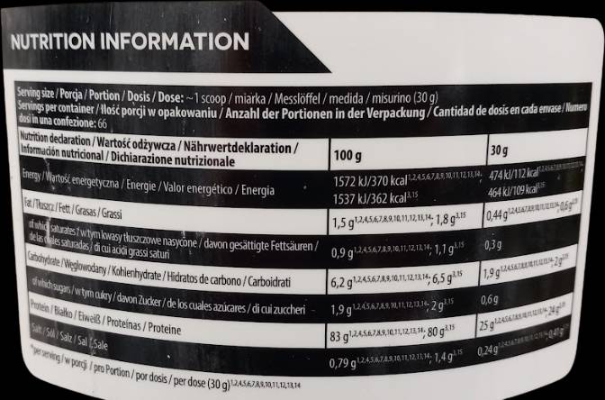Gold Iso Whey | Tejsavófehérje izolátum - 2000 gramm