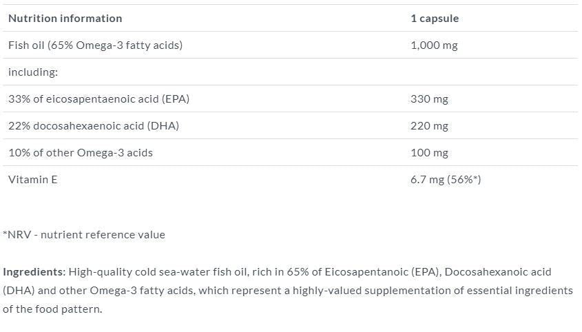 Arany Omega 3 65% 60 Caps. OLYMPUS