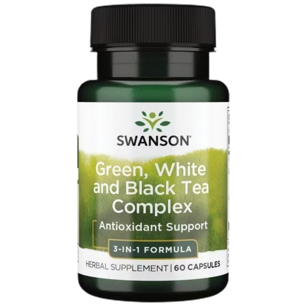 Green, White and Black Tea Complex - 60 capsules - Nutra Best Europe
