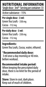 Green Tea With Cocoa - 100 ml - Nutra Best Europe