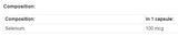 Selenium 100 mcg | L-Selenomethionine - 100 capsules - Nutra Best Europe