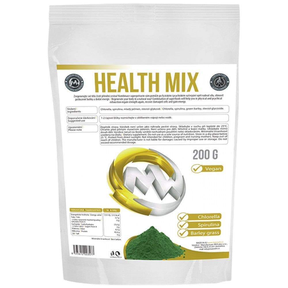 Egészségmix Vegán | Chlorellával, Spirulinával és Árpával - 200 gramm
