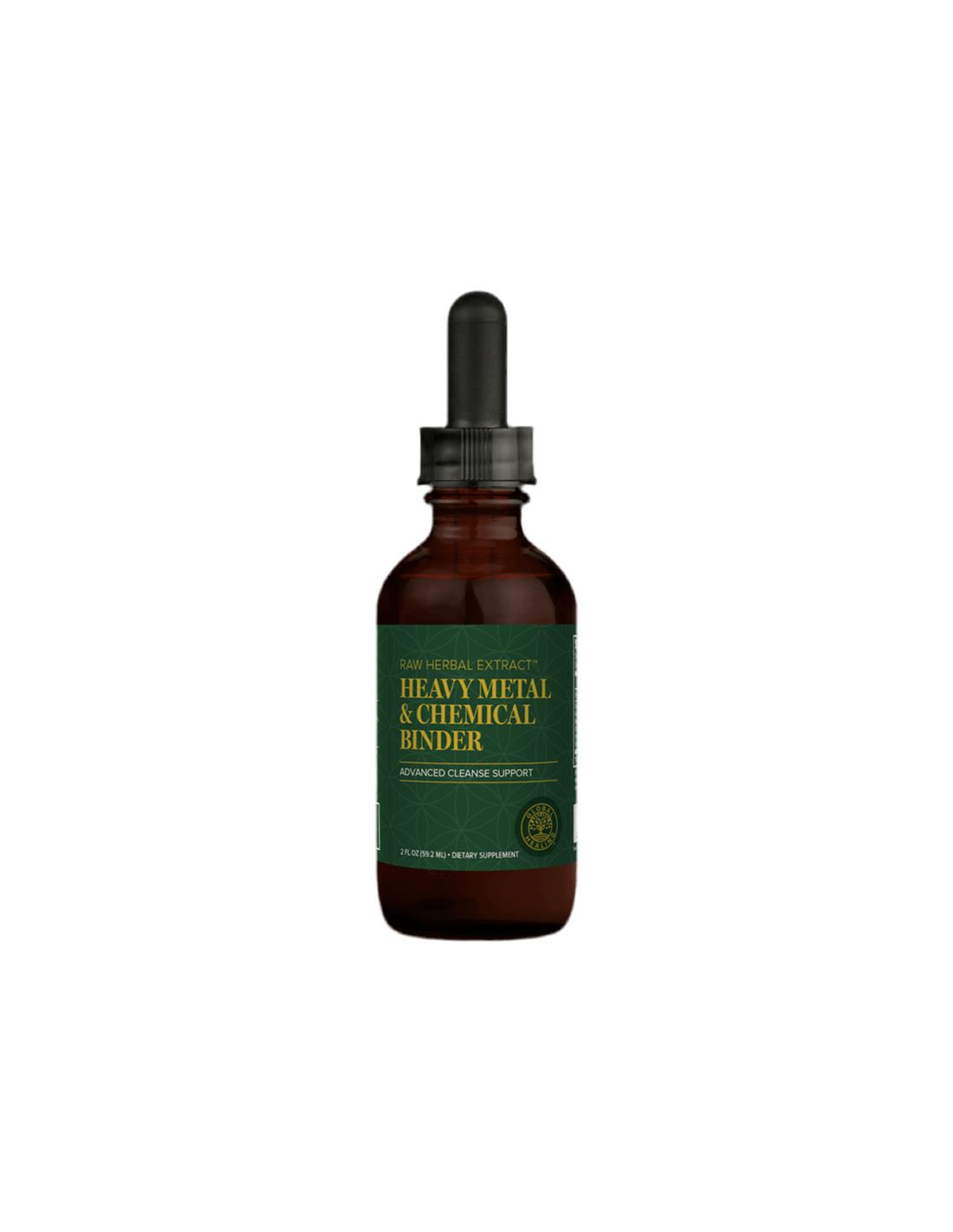 Heavy metal & Kémiai méregtelenítés/Kúra gyógynövényekkel, gyógygombákkal és aktív szénnel, 59,2 ml Global Healing