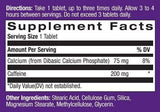 Magas koffein 200 mg. 100 lap.