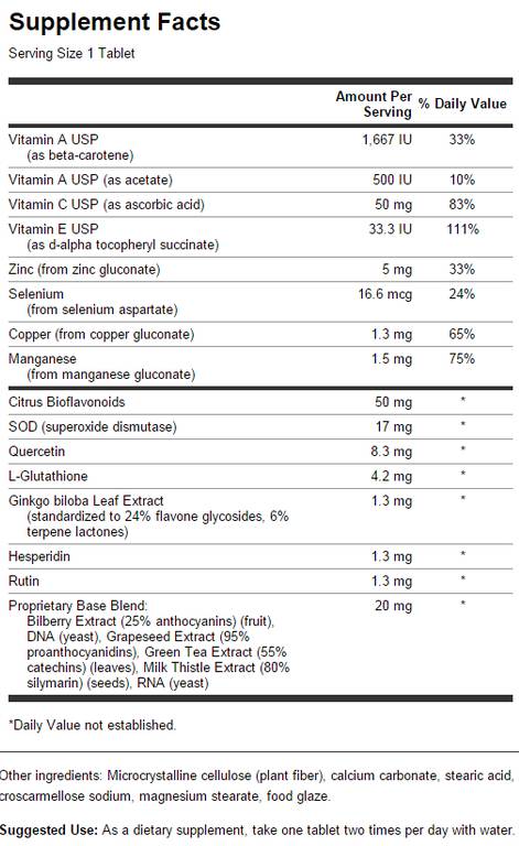Nagy hatékonyságú antioxidáns 270 tabletta