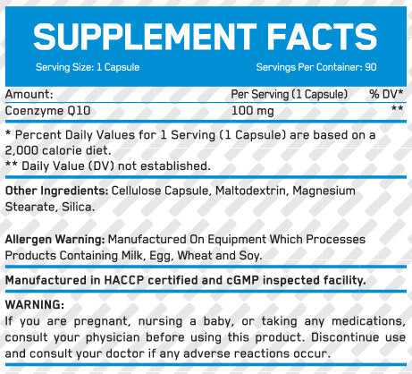 High Potency Co-Q10 100 mg/90 Vcaps
