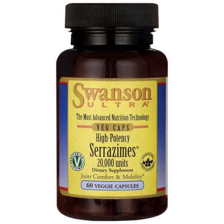 High-Potency Serrazimes 20,000 Units 60 capsules - Nutra Best Europe