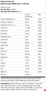 Nagy szilárdságú ABC-Z vegán - 120 tabletta