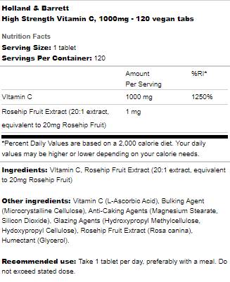 Nagy erősségű C-vitamin 1000 mg - 240 tabletta