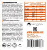 B-Complex B-50 | High Potency 120 capsules - Nutra Best Europe