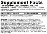 Hyaluron sapkák | Hialuronsav 335 mg - 60 kapszula