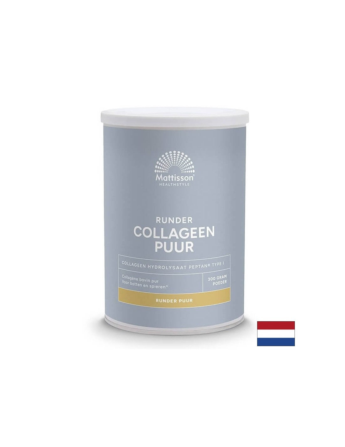 Gyönyörű hajért, bőrért és egészséges ízületekért - I. típusú marhakollagén, 300 g por <tc>Mattisson Healthstyle</tc>