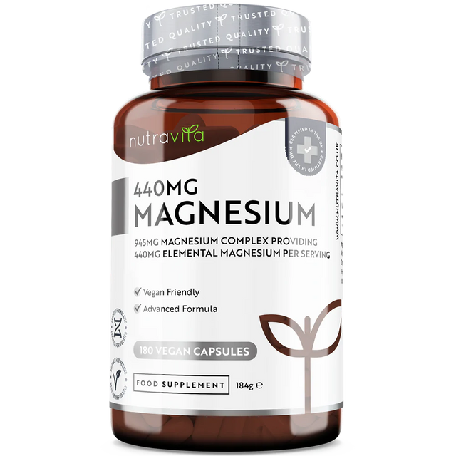 Magnesium 220 mg (two-component) - 180 capsules - Nutra Best Europe