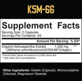 KSM-66® Organic Ashwagandha 600 mg - 90 capsules - Nutra Best Europe
