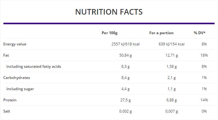 Peanut + Sesame Butter Smooth 500 grams - Nutra Best Europe