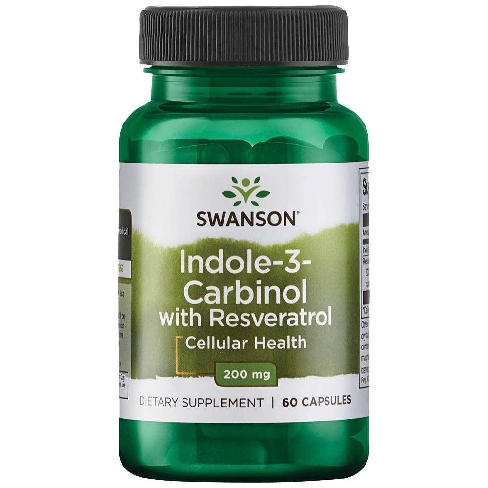 Indol-3-Carbinol Resveratrol 200 mg - 60 kapszula