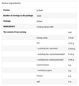 Cooking Spray - Chilli Oil - 250 ml - Nutra Best Europe