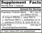 Jarro-Dophilus®+FOS (3,4 B. CFU)/200 kapszula