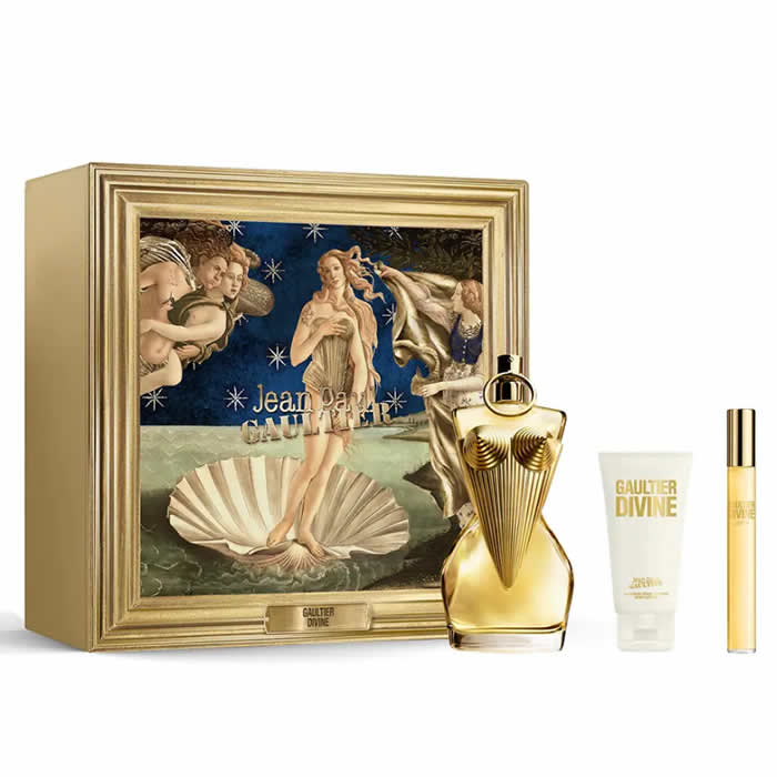 <tc>JEAN PAUL GAULTIER</tc> Divine Eau De Parfüm Spray 100ml Szett 3 Darab