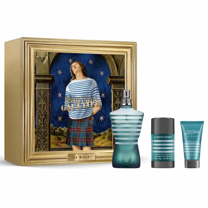 <tc>JEAN PAUL GAULTIER</tc> Le Male Eau De Toilette spray 125 ml készlet 3 részes