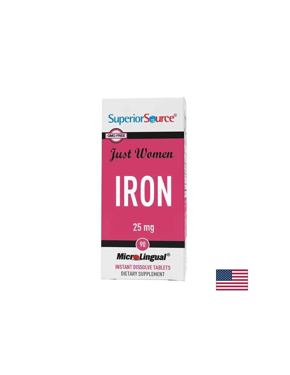 Vérszegénység - Vas - Just Women, 90 nyelv alatti tabletta <tc>Superior Source</tc>