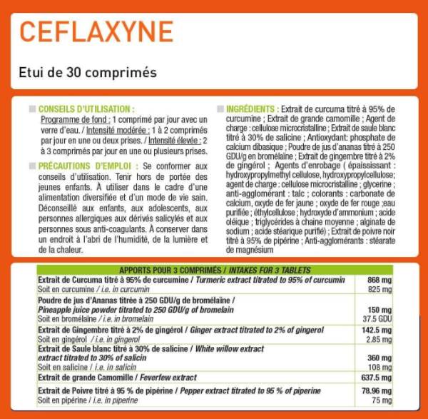 Ceflaxyne® | Natural Pain Killer - Calms & Soothes - 30 Tablets - Nutra Best Europe