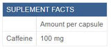 Caffeine Energy 100 mg - 90 capsules - Nutra Best Europe