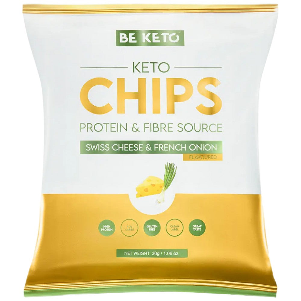 Keto Chips | Swiss Cheese & French Onion - 30 grams - Nutra Best Europe