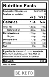 Keto krém | Makadámia + MCT - 250 gramm