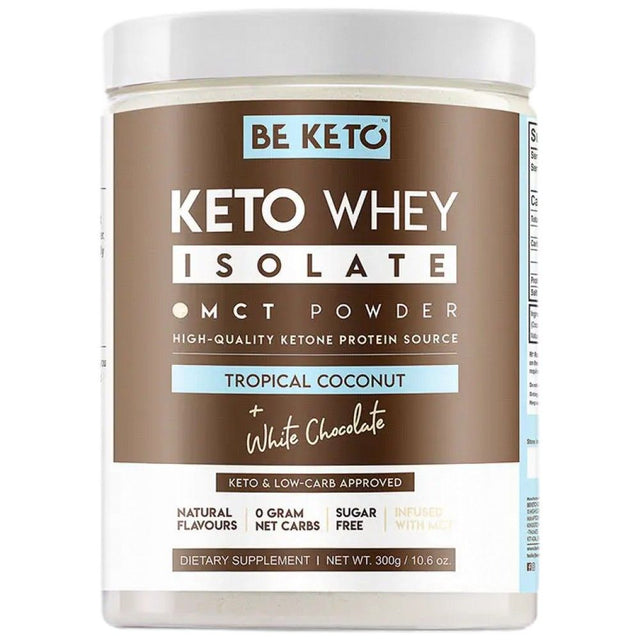 Keto Whey Isolate + MCT - 300 grams - Nutra Best Europe