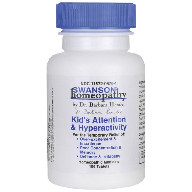 Kids Attention and Hyperactivity 100 Tablets - Nutra Best Europe