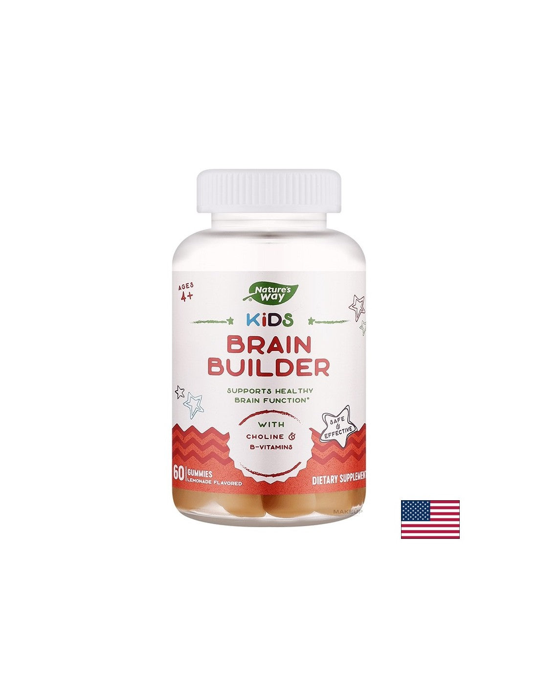 Gyermek formula az agyi aktivitás serkentésére - Kids Brain Builder, 60 db géltabletta