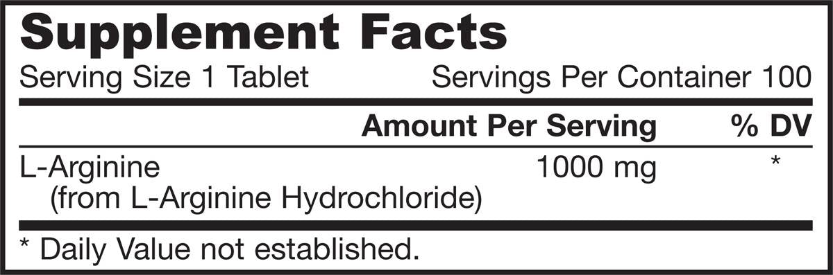 L-arginin 1000 mg - 100 tabletta
