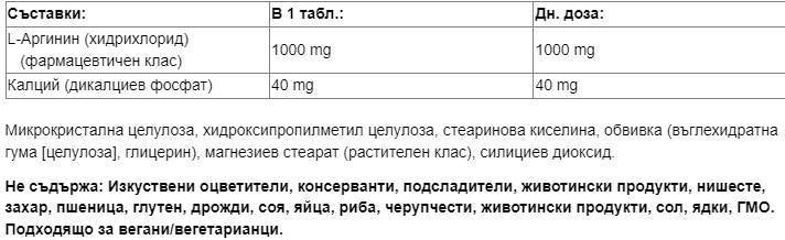 L-arginin 1000 mg - 180 tabletta