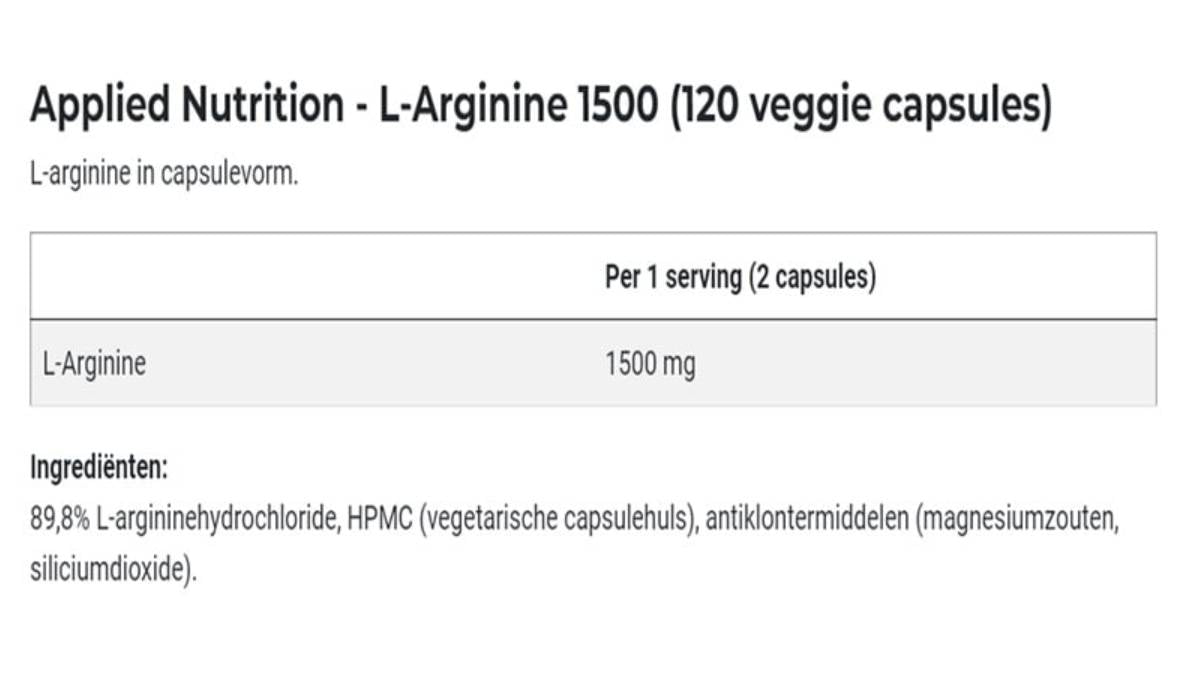 L-arginin 1500-120 kapszula