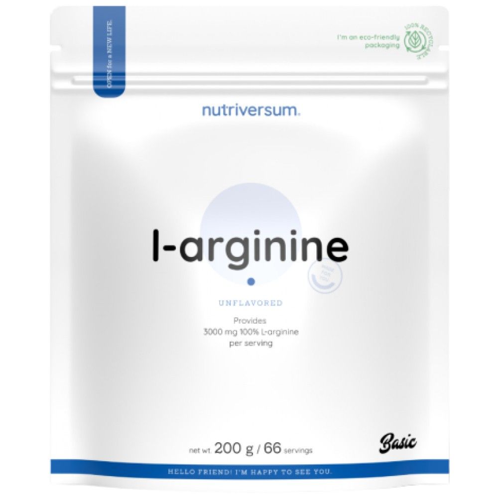 L-arginin por | 100% tisztaság - 200 gramm