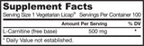 L-Carnitine Liquid Cap 500 mg - 100 gél kapszula