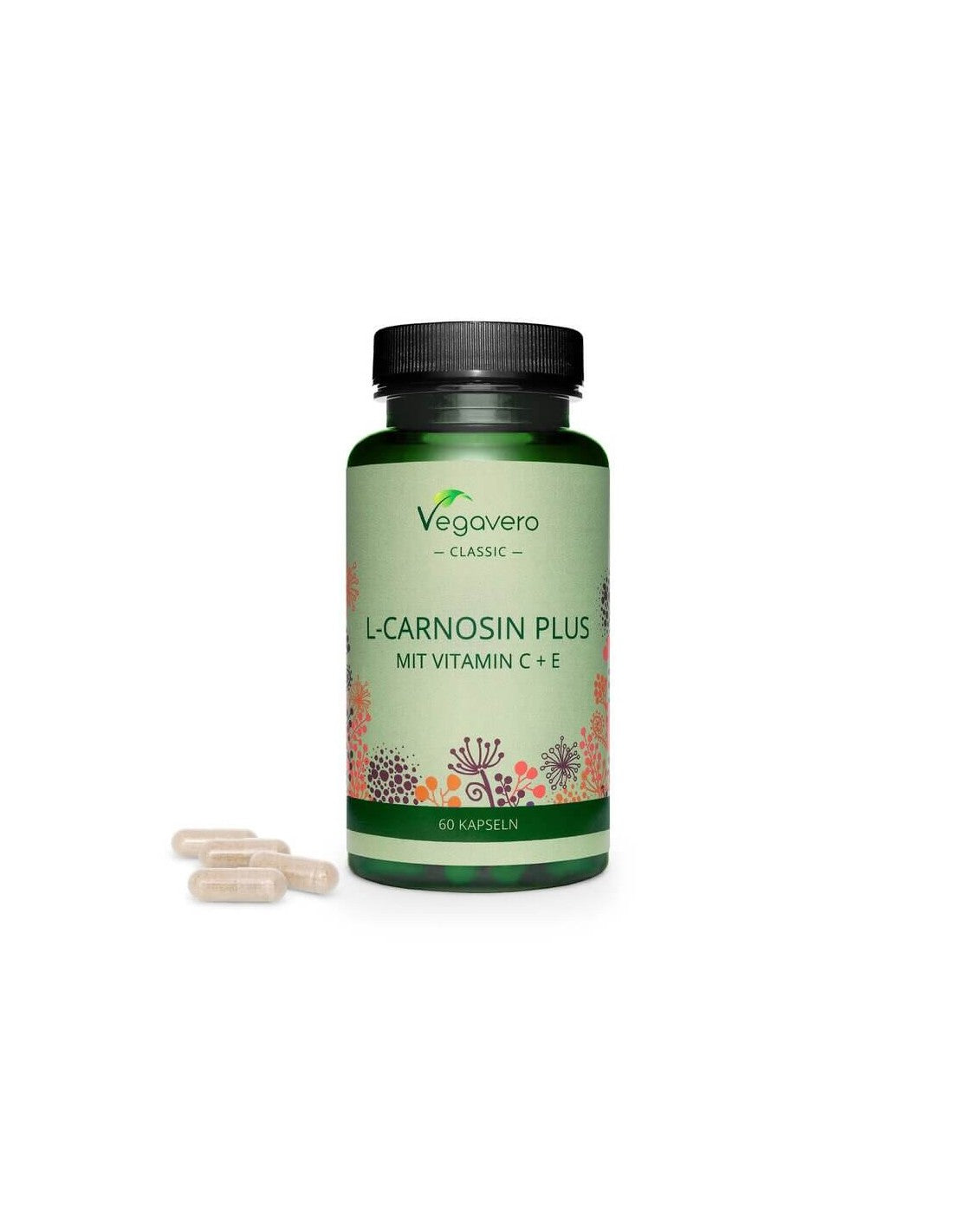 L-Carnosin plus mit Vitamin C+E/ L-Carnosin Plus Vitamin C+E 60 kapszula, 100% vegán <tc>Vegavero</tc>