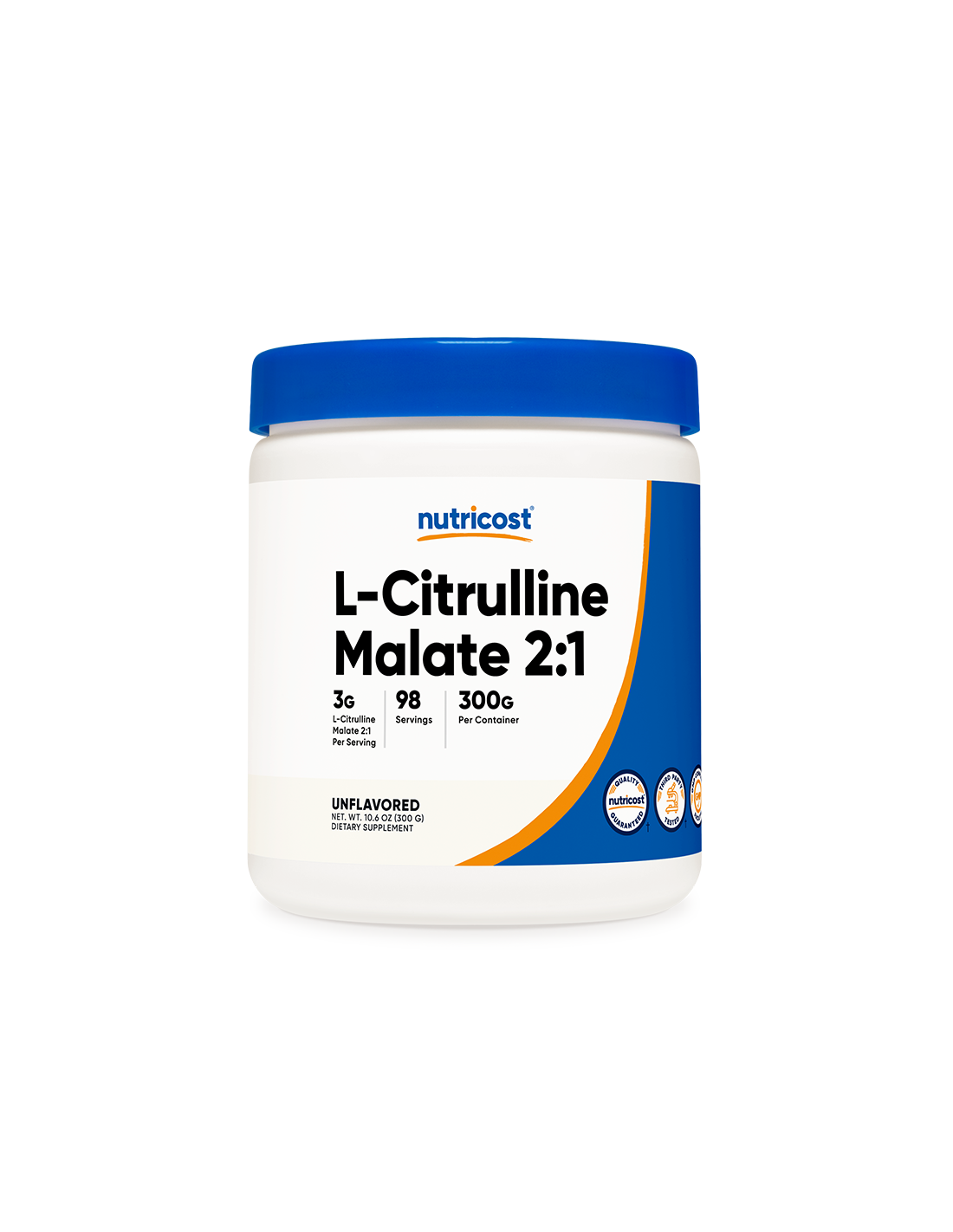 Izomtömeg - L-Citrullin (malát) L-Citrullin, 300 g <tc>Nutricost</tc>