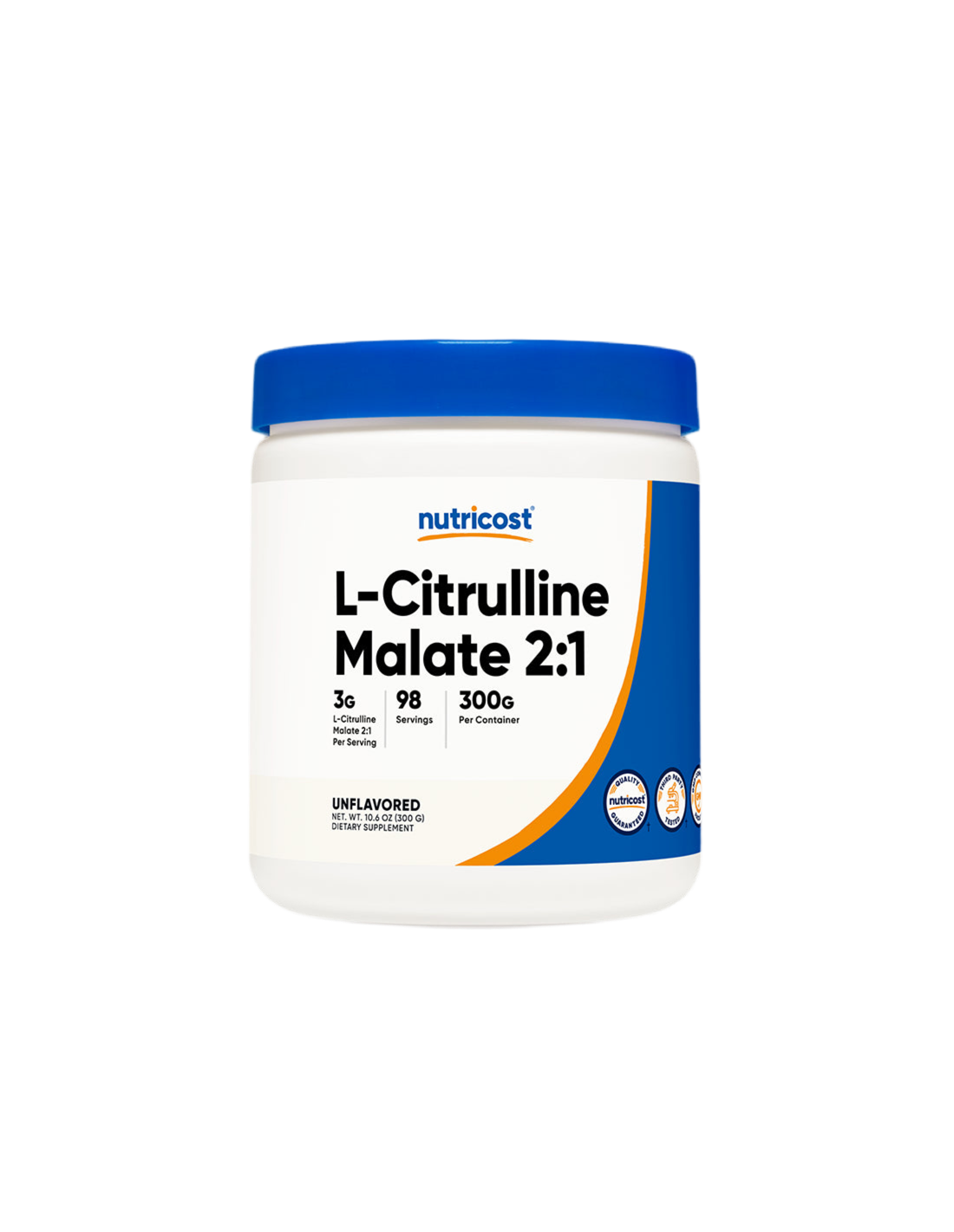 Izomtömeg - L-Citrullin (malát) L-Citrullin, 300 g <tc>Nutricost</tc>