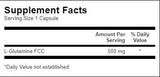 L-glutamin 500 mg - 100 kapszula