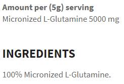 L-glutamin por - 250 gramm