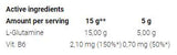 L-glutamin por | Mikronizált glutamin vitaminnal. B6 - 450 gramm