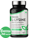 L-lizin 1100 mg 240 vegán tabletta