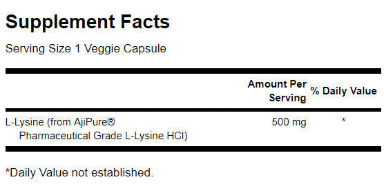 L-lizin – Gyógyszerészeti osztály 500 mg – 90 kapszula