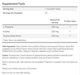 L-Theanine 100 mg rágótabletta | inozitollal & Taurin - 90 rágótabletta